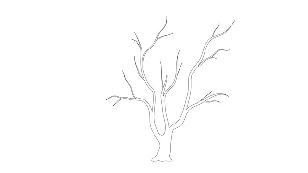 桃花树简笔画简单图片