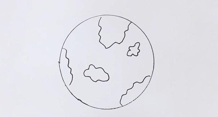 地球图形简笔画图片